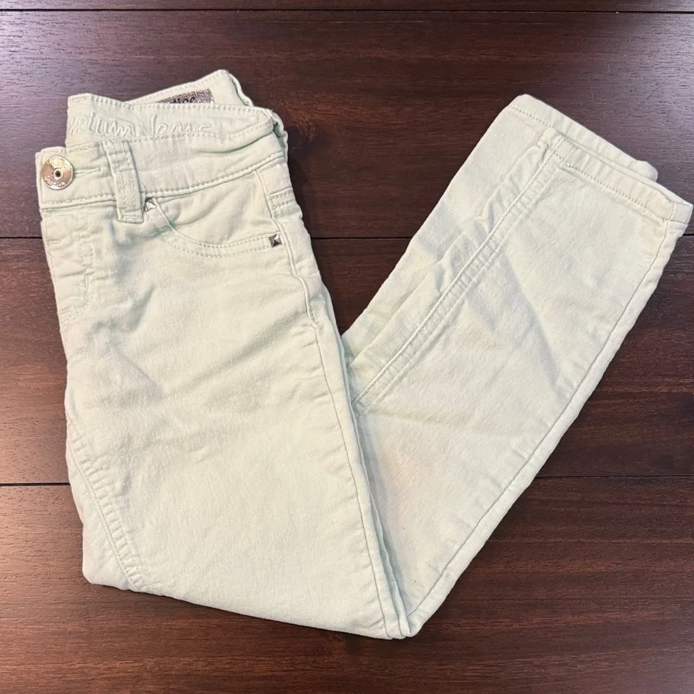 Justice Kids Mint Green Jeggings